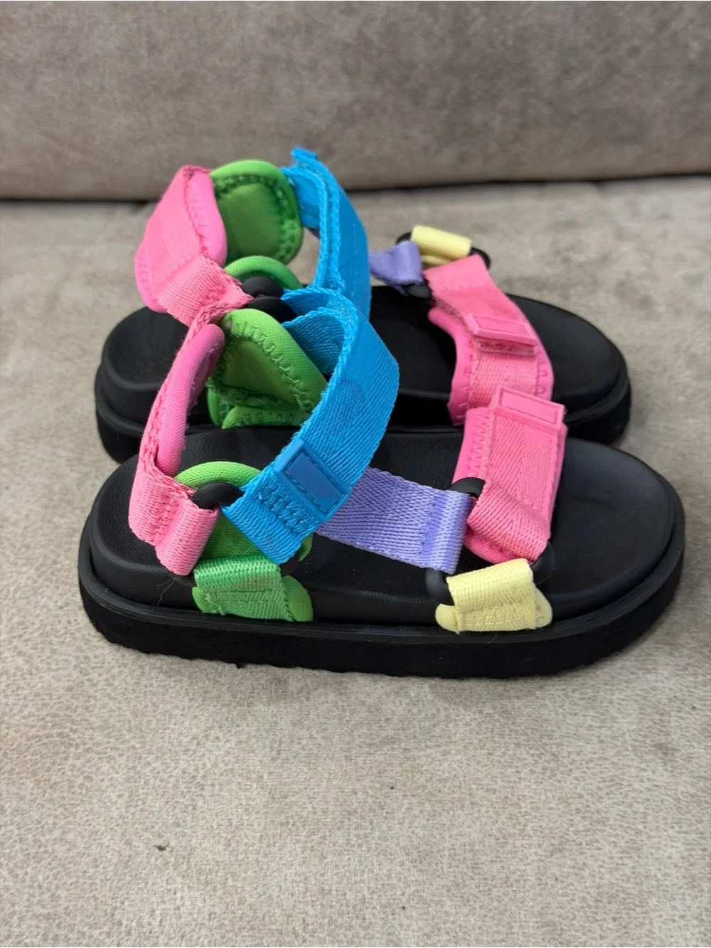 BabyGap Kids Multicolor Sports Sandals Toddler Size 7/8 Pastel Velcro